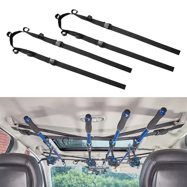 5 Slot Vehicle Fishing Rod Rack Pole Holder Belt Strap Carrier Truck SUV  Car Save Most Of The Space In The Car - AliExpress