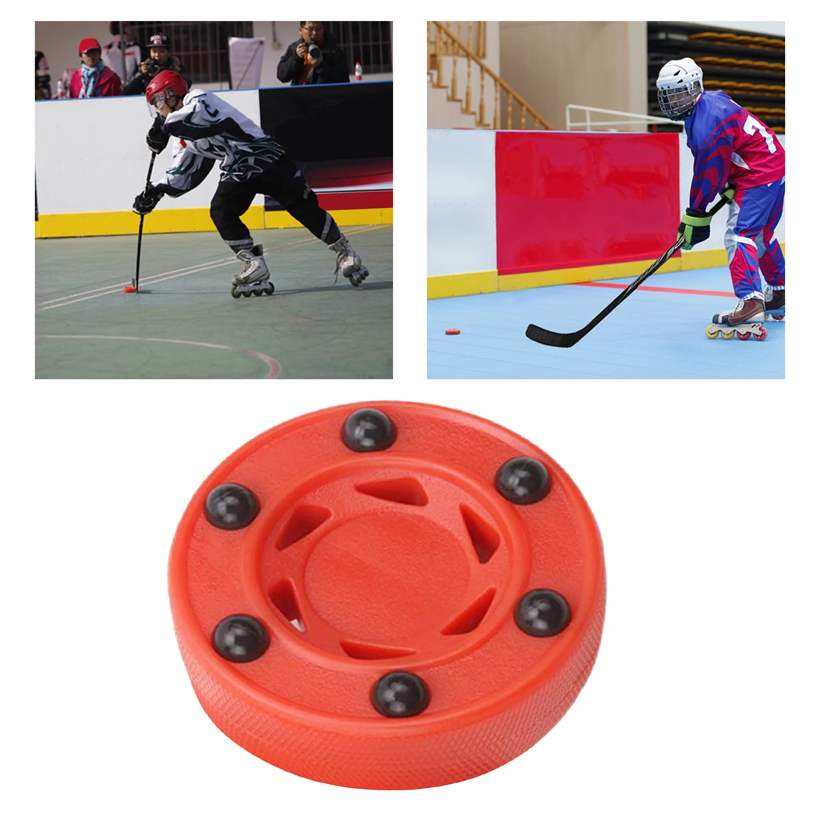 Professional Ice Hockey Pucks Roller Hockey Balls Classic Winter Sports Supplies for Street Hockey Practice Training Athletes