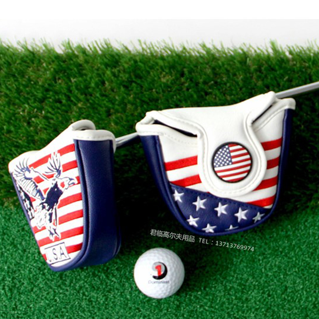 Golf Putters Headcover Mallet PU Golf Club Head Cover for  