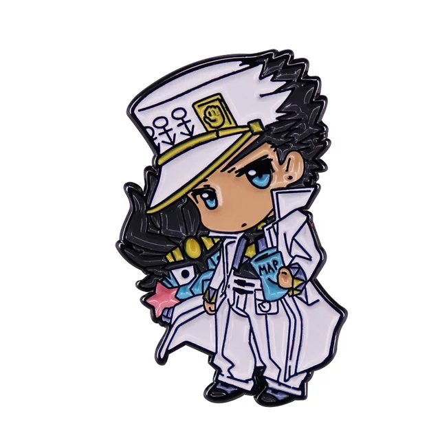 Anime JoJo's Bizarre Adventure Stone Ocean CD Theme Cosplay Star Platinum  Round Badge Cartoon Brooch Pins Toy - AliExpress