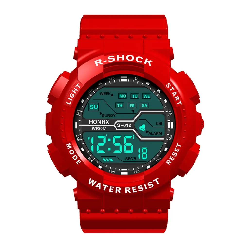 Waterproof Children's Watches For Children Boy Birthday Gifts Digital Led Quartz Alarm Date Sports Wrist Watch Blue Watches