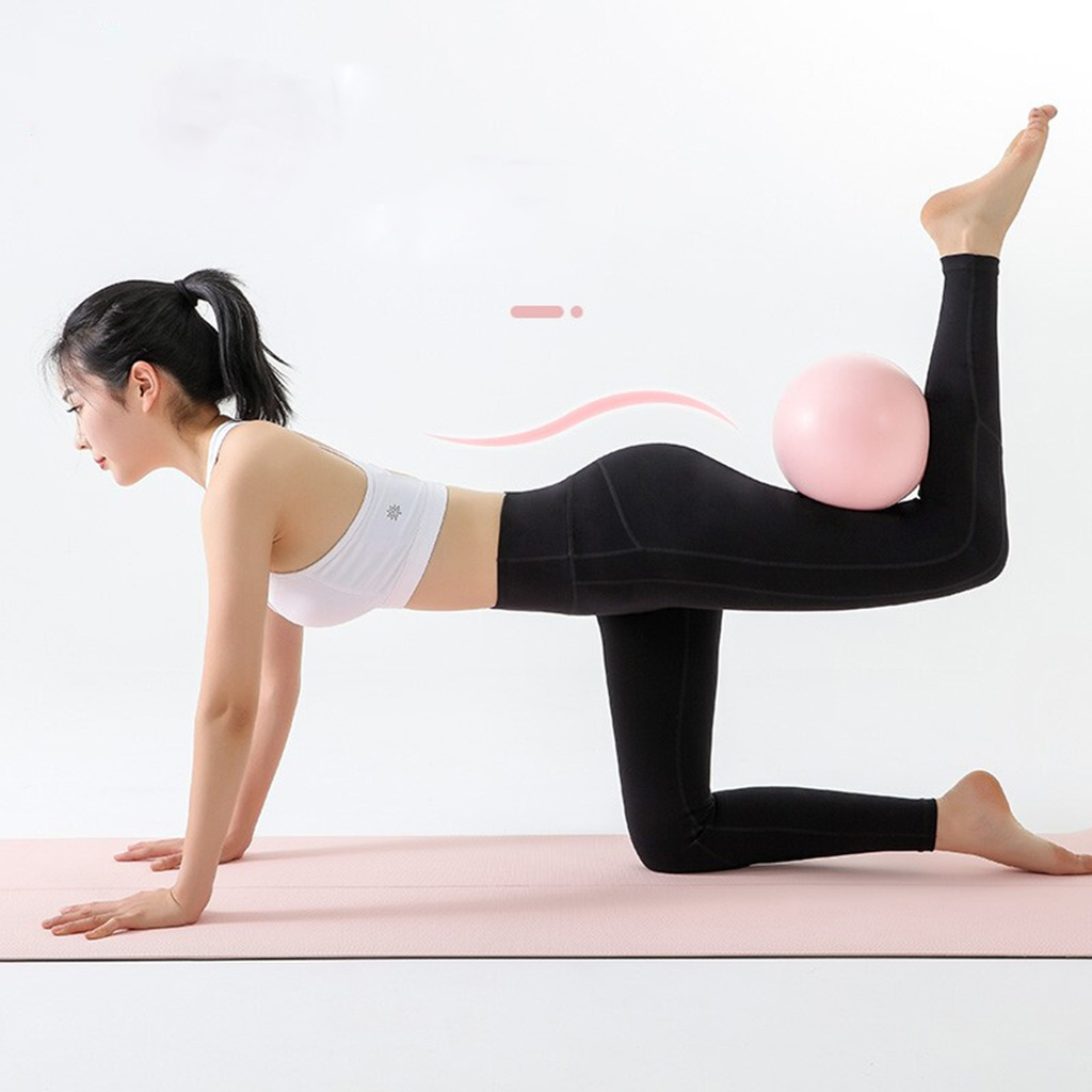 Mini Pilates Yoga Ball Fitness Core Workout for Yoga Pilates Anti-burst Pink