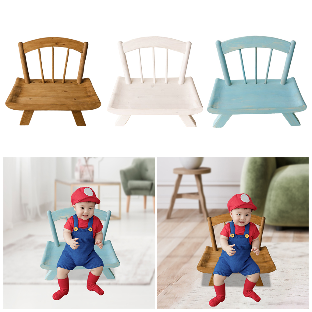 Baby Newborn Chair Wooden Accessories Ornaments Scene Filming Picture