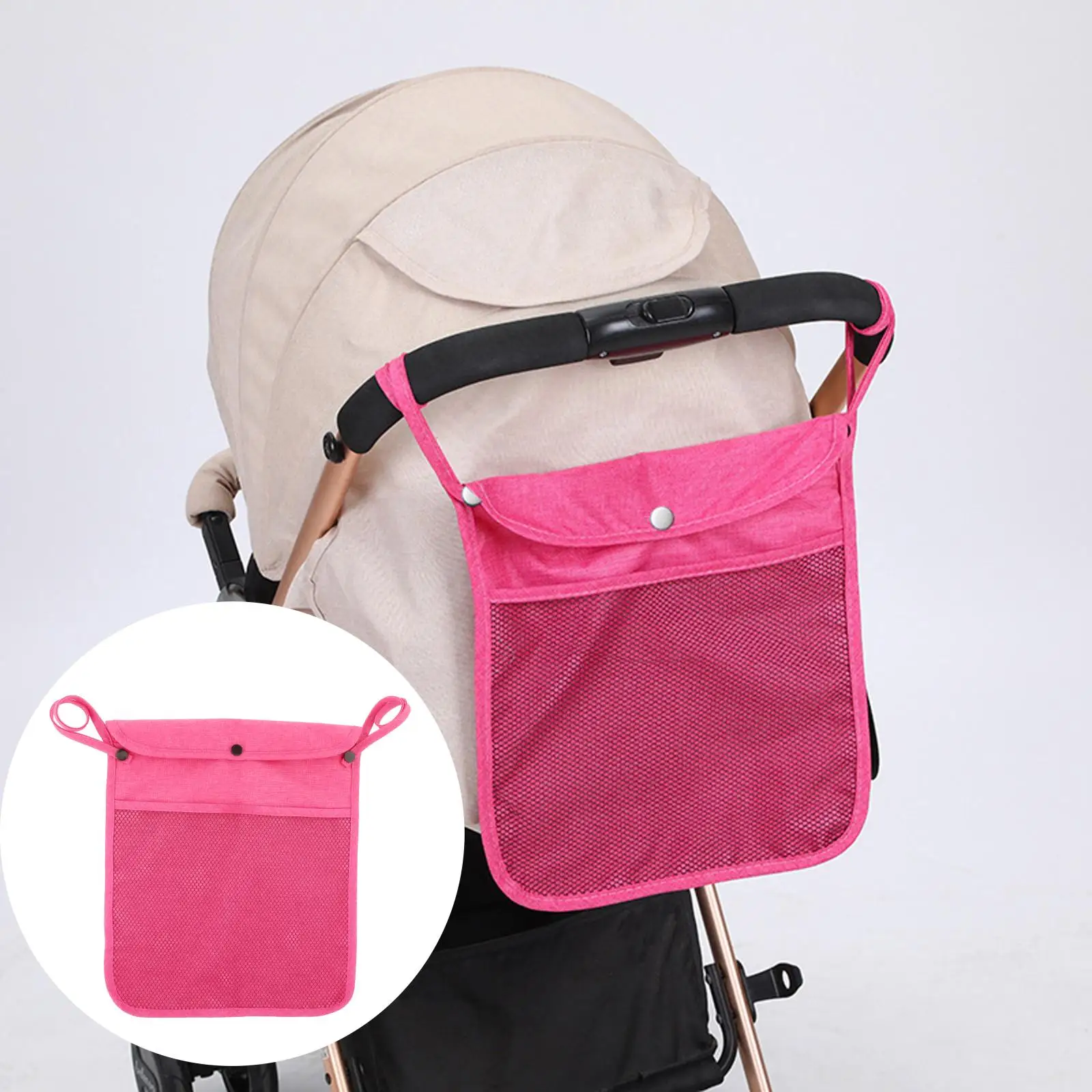 Baby Stroller Bag Large Capacity Diaper Bags Outdoor Travel Hanging Carriage Mommy Bag Infant Care Organizer