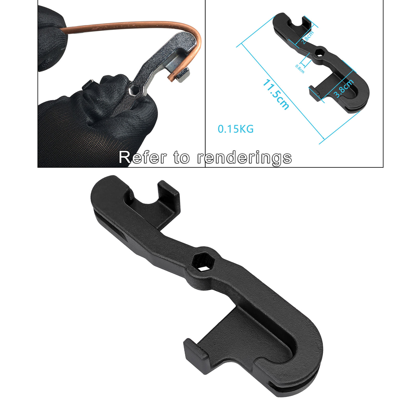 NEW Handy 5mm Automotive Brake Pipe Bender Bending Tool 2 Bending Options