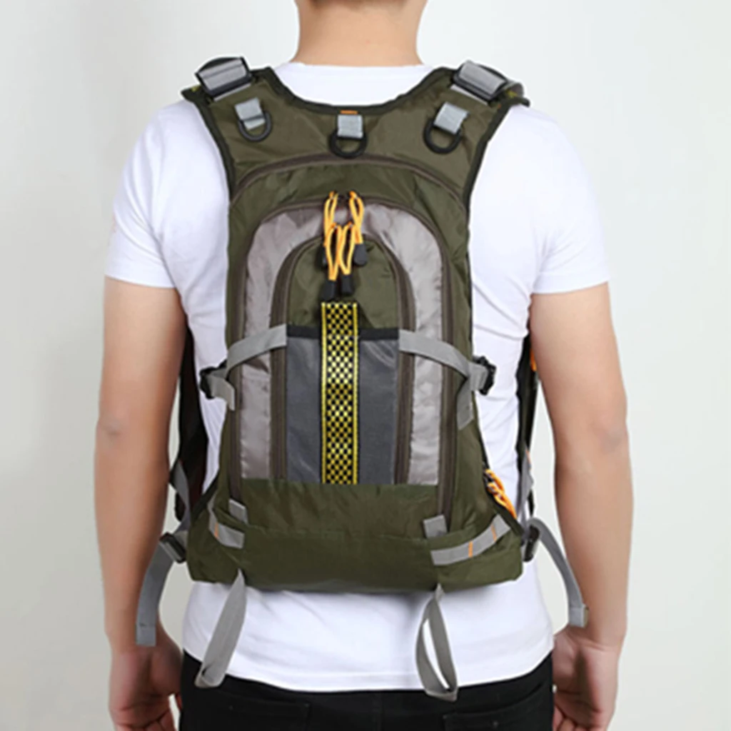 Waterproof Fishing Vest Backpack Adjustable Multi-Pocket Mesh Fly Fishing Vest Pack for Tackle and Gear