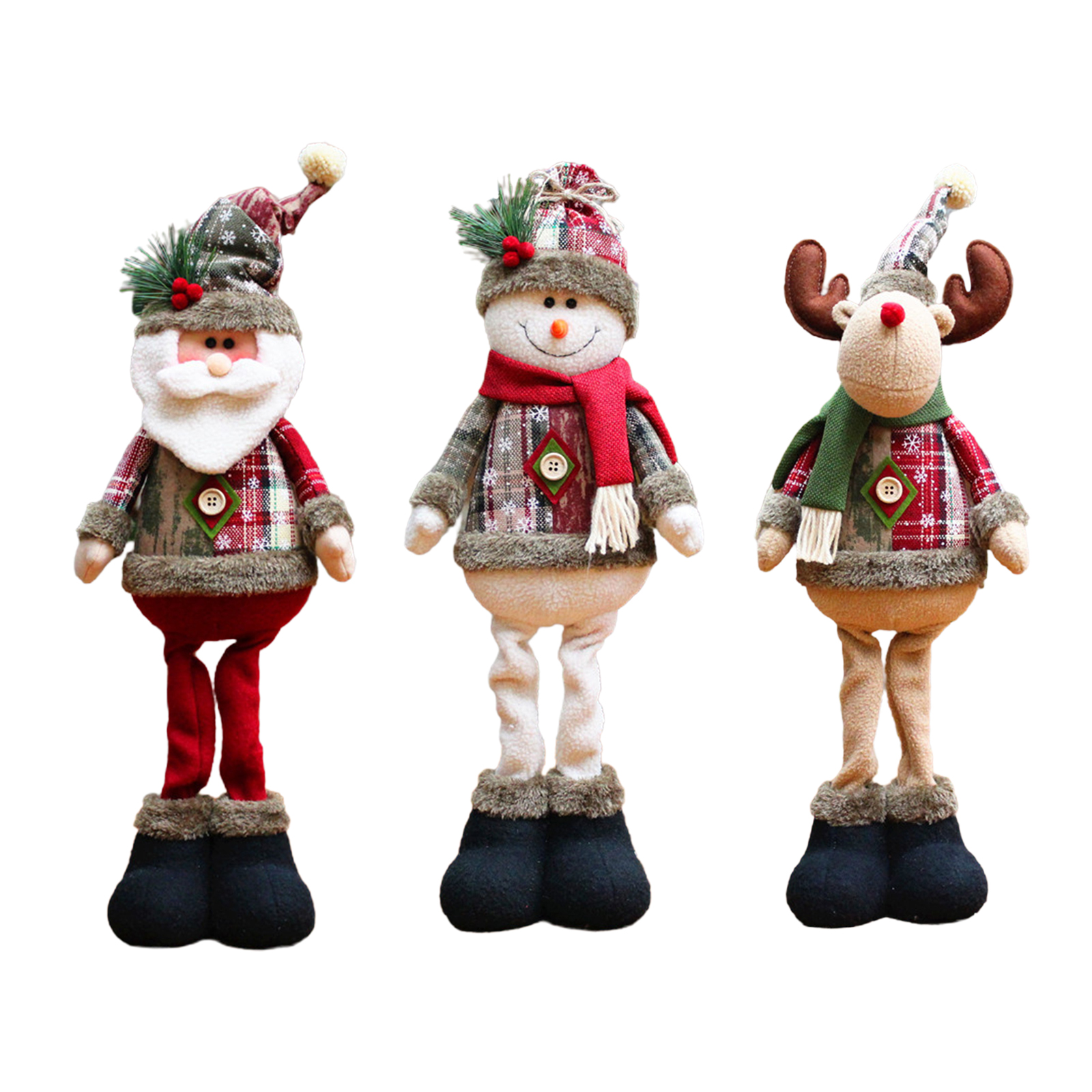 Christmas Ornaments Doll Home Store Tabletop Centerpiece Decoration Party Supplies Collections