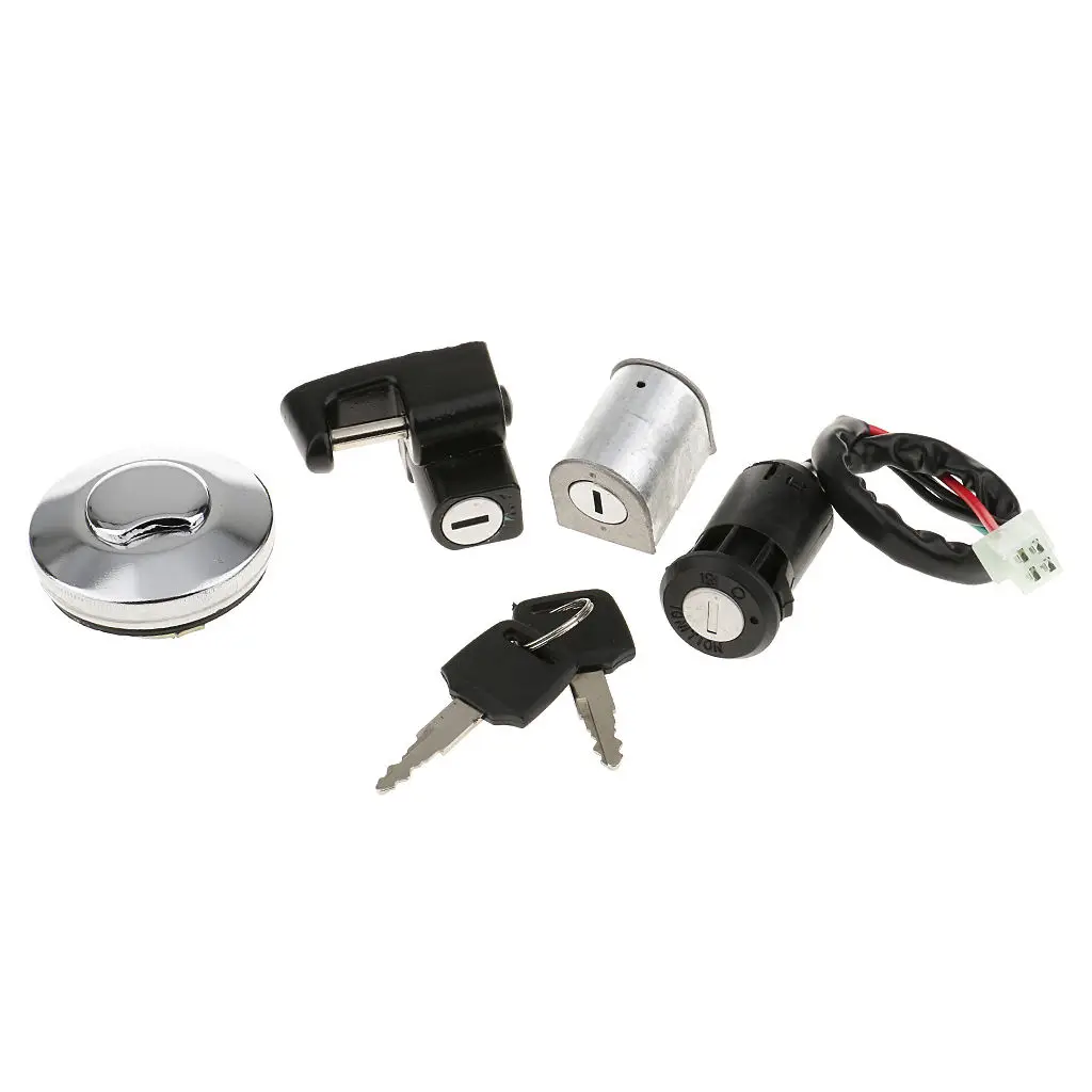 Ignition Lock+Fuel Tank  Lock+Helmet Lock+Anti-theft Lock for Honda Bike