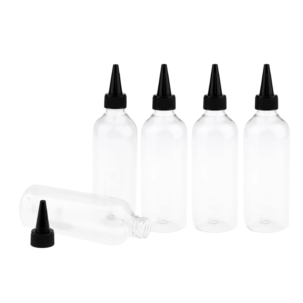 5X 250ml Refillable Cosmetics Jar Cannings Empty Sub Bottles Vials Travel
