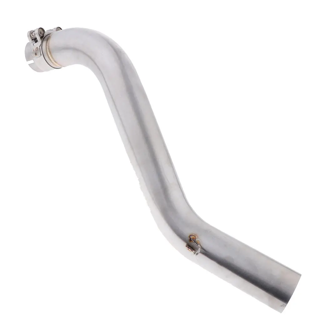 Durable 51mm Exhaust Muffler Escape Middle Connect Pipe For Benelli BJ600 - Silver