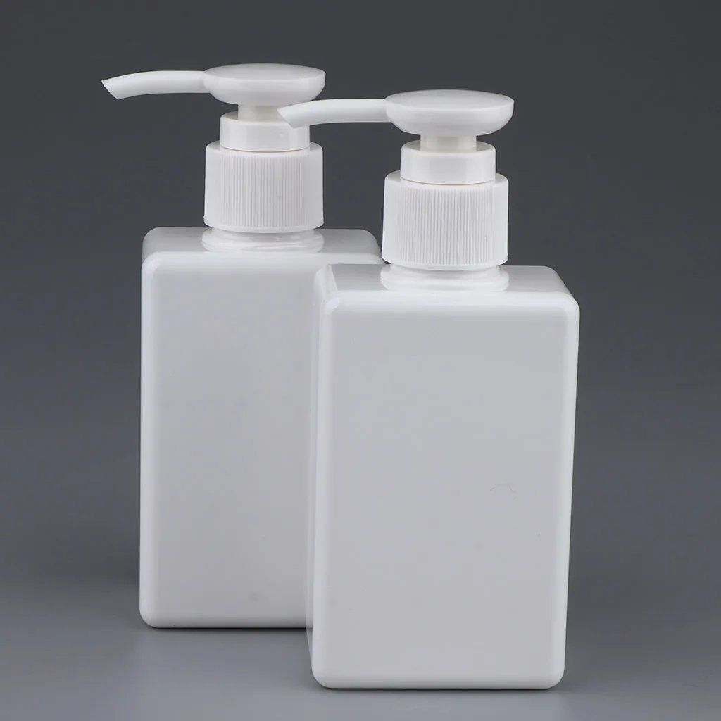 2 Pieces Empty Shampoo Pump Bottles, 150ml/ Pcs, Plastic Cylinder