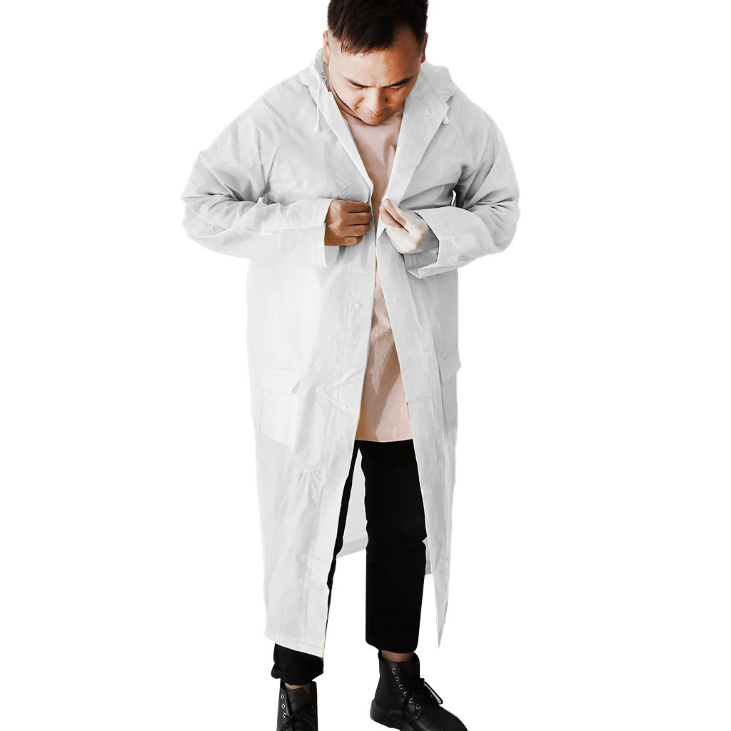 Perfeclan Rain Ponchos Hooded Raincoat Jacket Rainsuit Jacket Outdoor Rain Cover with Raincoat Storage Bag Camping Tools