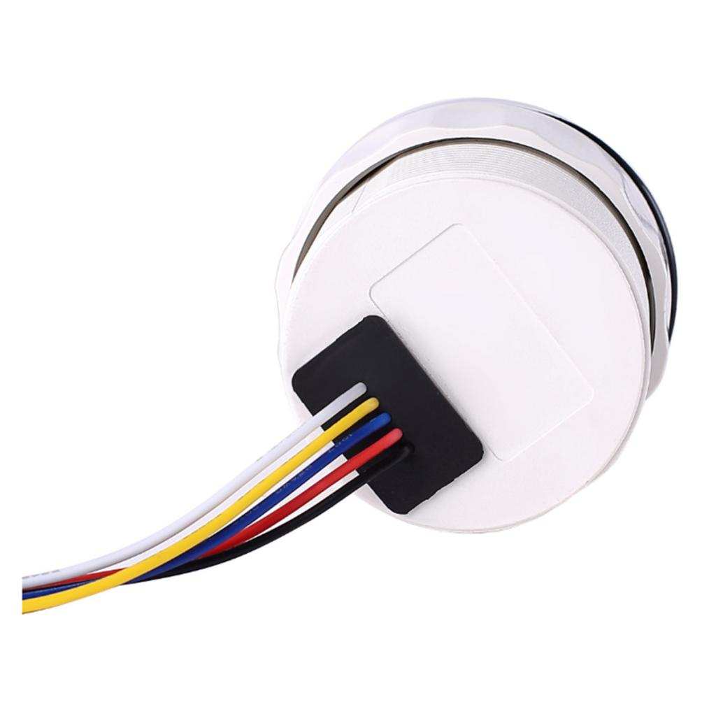 Oil Pressure Indicator Gauge 2" Boat Marine 90° Display Angle 0~5 Bar Black