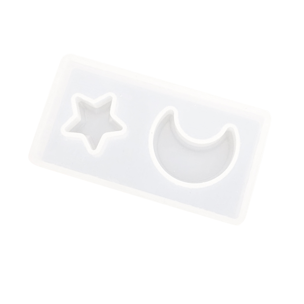 Translucent Silicone Mould Moon Star Shape Fondant Decoration Cake Baking Chocolate Sugar Mold Tools DIY Handmade Crafts