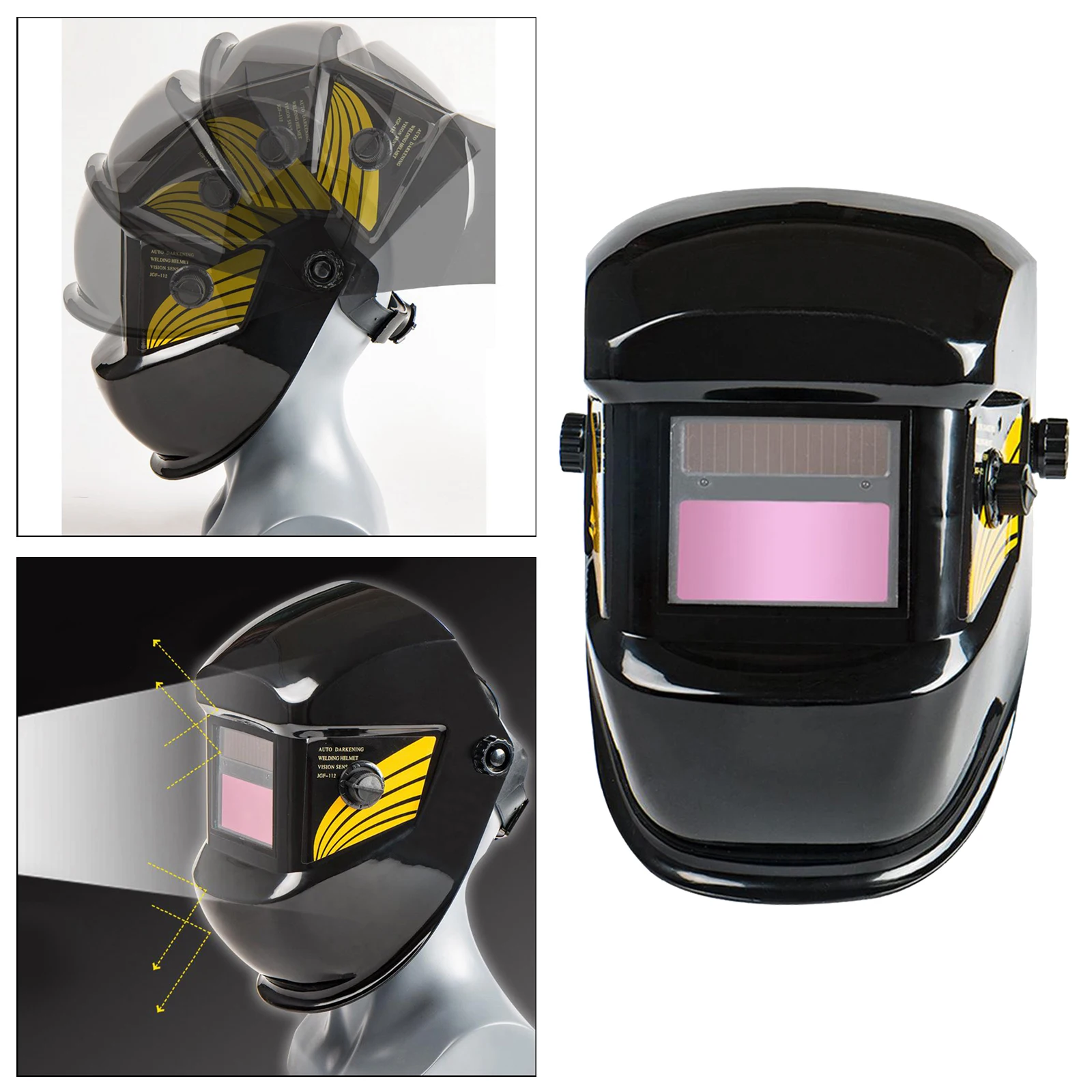 Solar Auto Darkening Welding  Professional Welding Helmet Shade Cap