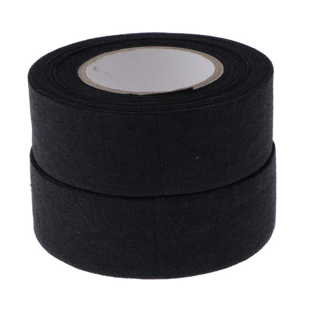 2 Rolls 2.5cmx1000cm Ice Hockey Stick Adhesive Grip Handle Tape Wearproof Skid Resistance Grip Badminton Golf Tennis Tape