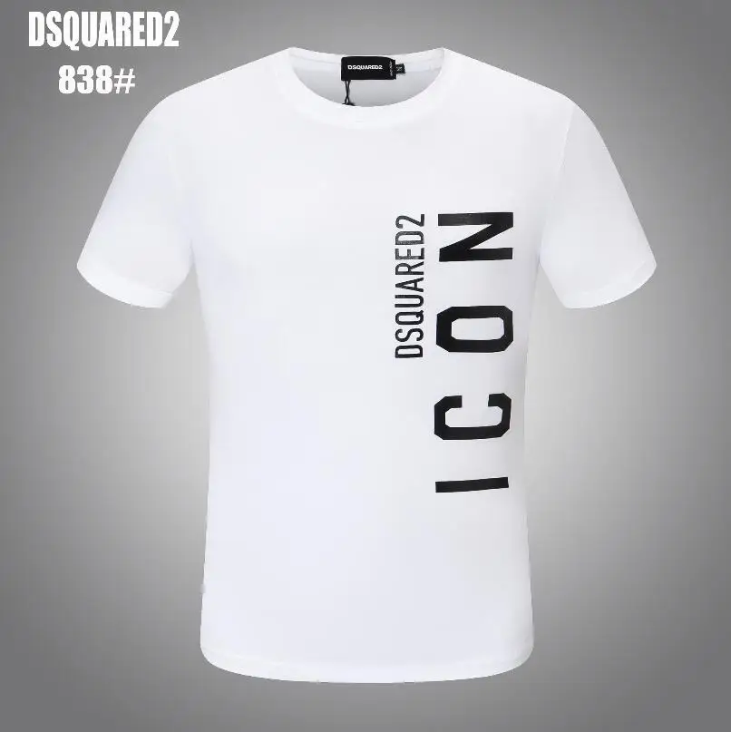 Free Shipping High Quality Dsq2 Cotton Mens 3D Letter ICON Print Men's  T-shirt Clothing Tshirt Big size M-XXXL