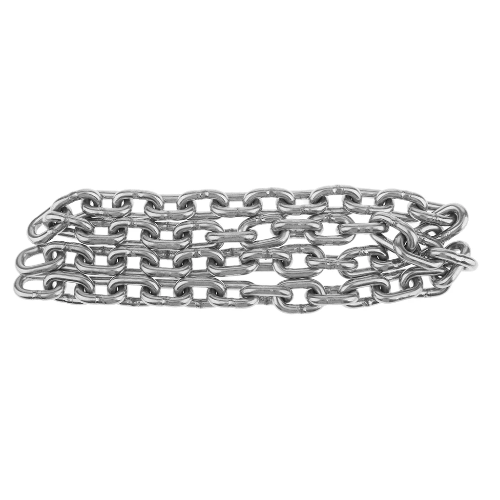 6mm 8mm Link Size Stainless Steel Anchor Chain By 950MM Long For Marine Boats