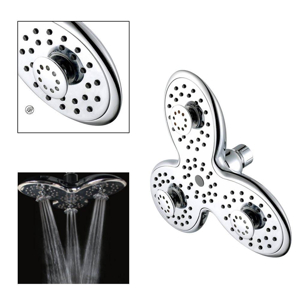 Modern ABS Petal Rainfall Shower Head With High Pressure And Easy Toolless
