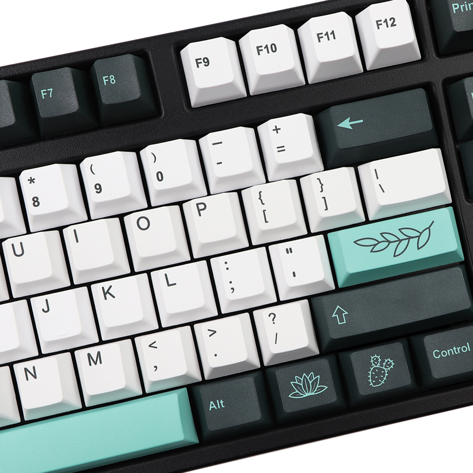 137-Key PBT Plastic Garden Theme Keycaps Keyset Double Shot Switches for Cherry MX 87 104 Keys Mechanical Keyboards Gaming