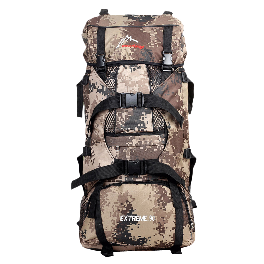 90L Large Hiking Mountaineering Camping Travel Backpack  Outdoor Bag New