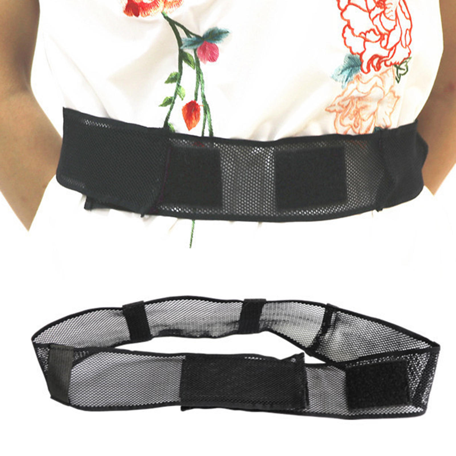 Abdominal Dialysis Belt Adjustable Porous Mesh Stretchy Soft Waist Belt for Peritoneal Care Waist Protection Peritoneal Conduit