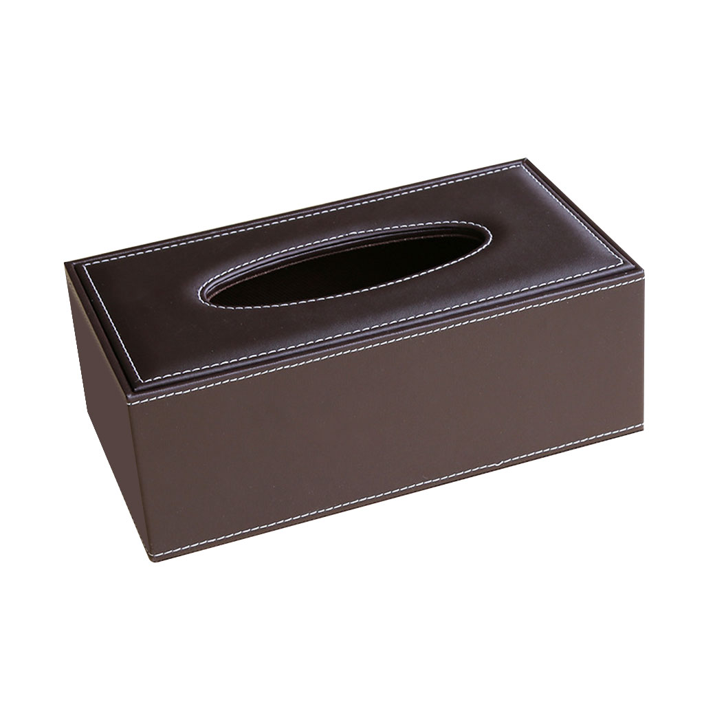 PU Leather Tissue Box Cover Napkin Toilet Paper Holder Case Home Car Tissue Box Holder