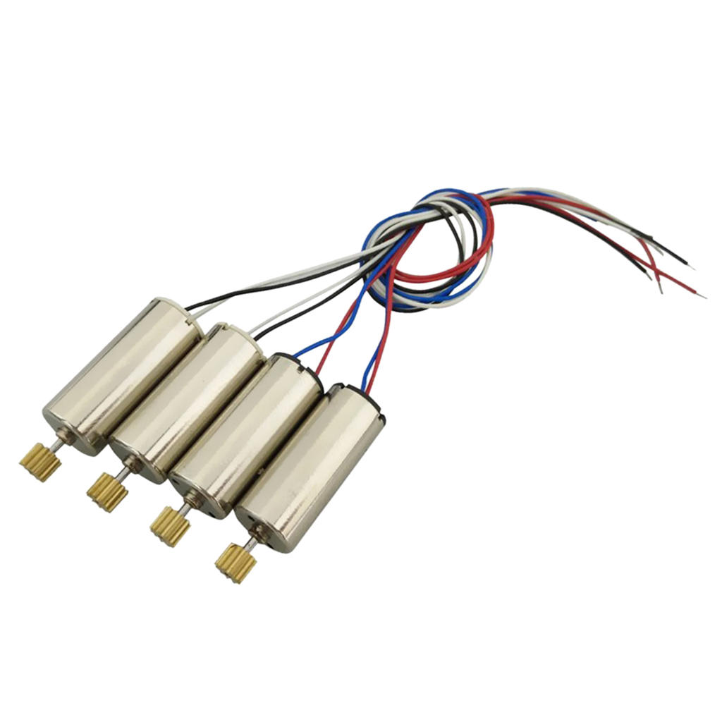 Set of 4 Coreless 7.4V Motors with Copper Gear for DFD F183  H8C RC Drones And More Quadcopter Toys