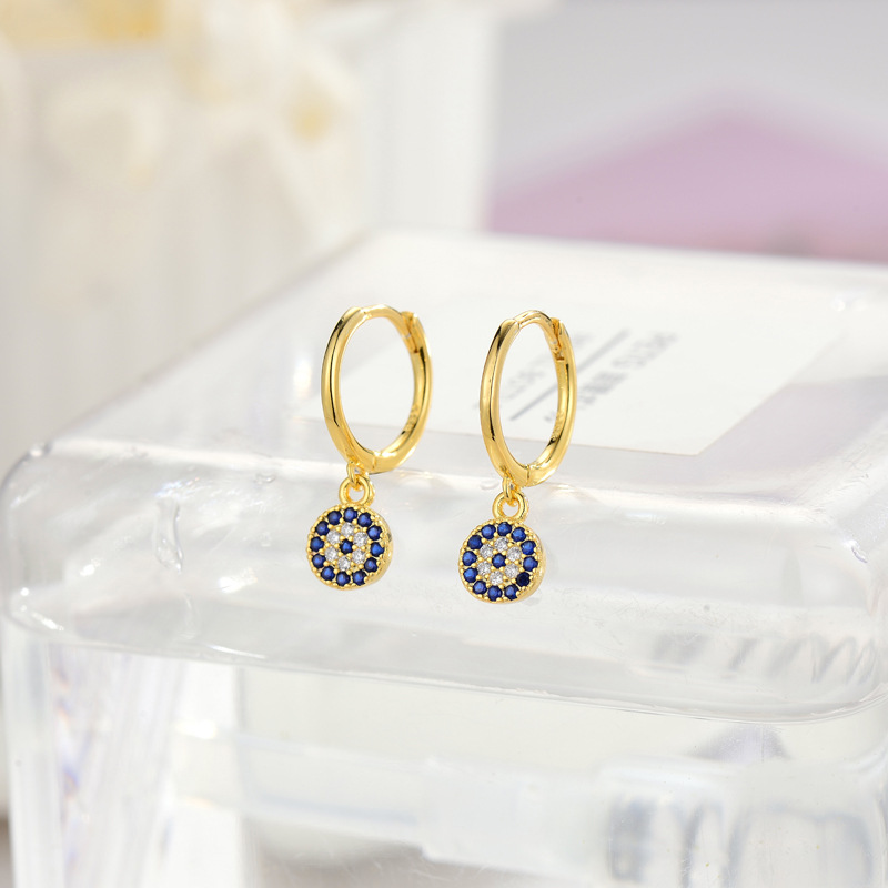 REETI Creolen aus 925er-Sterlingsilber mit glänzenden kubischen Zirkonen, Ohrschmuck für Frauen, Party-Geschenke – Detail 2