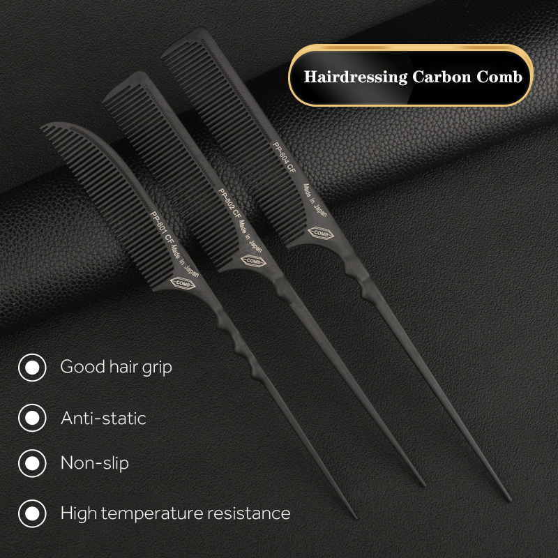 Best of CestoMen Hairdressing Carbon Comb Hair Cutting Comb Tail Comb Professional Barber Accessories Salon Haircut Tools For Stylist Reviews & Tips