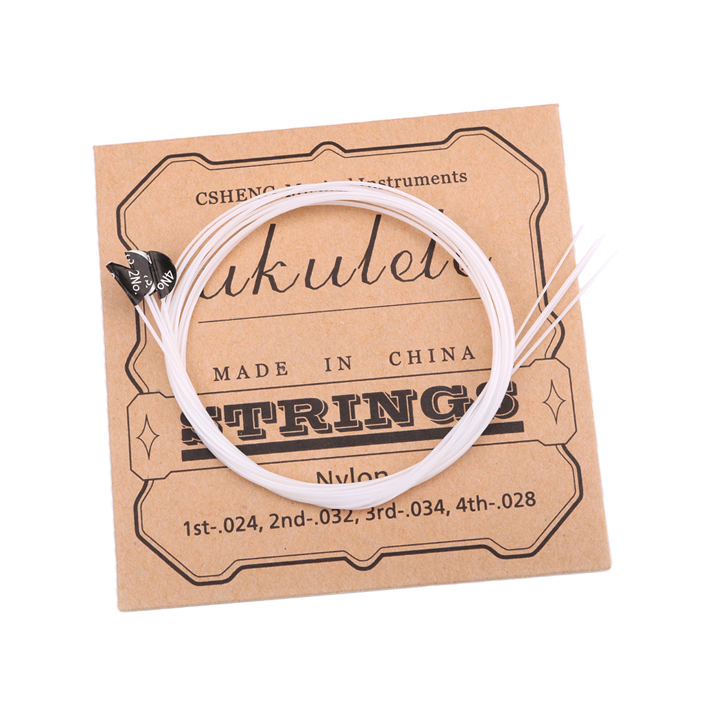 Tooyful White Nylon Ukulele Strings for Ukulele Guitar Stringed Instrument Parts