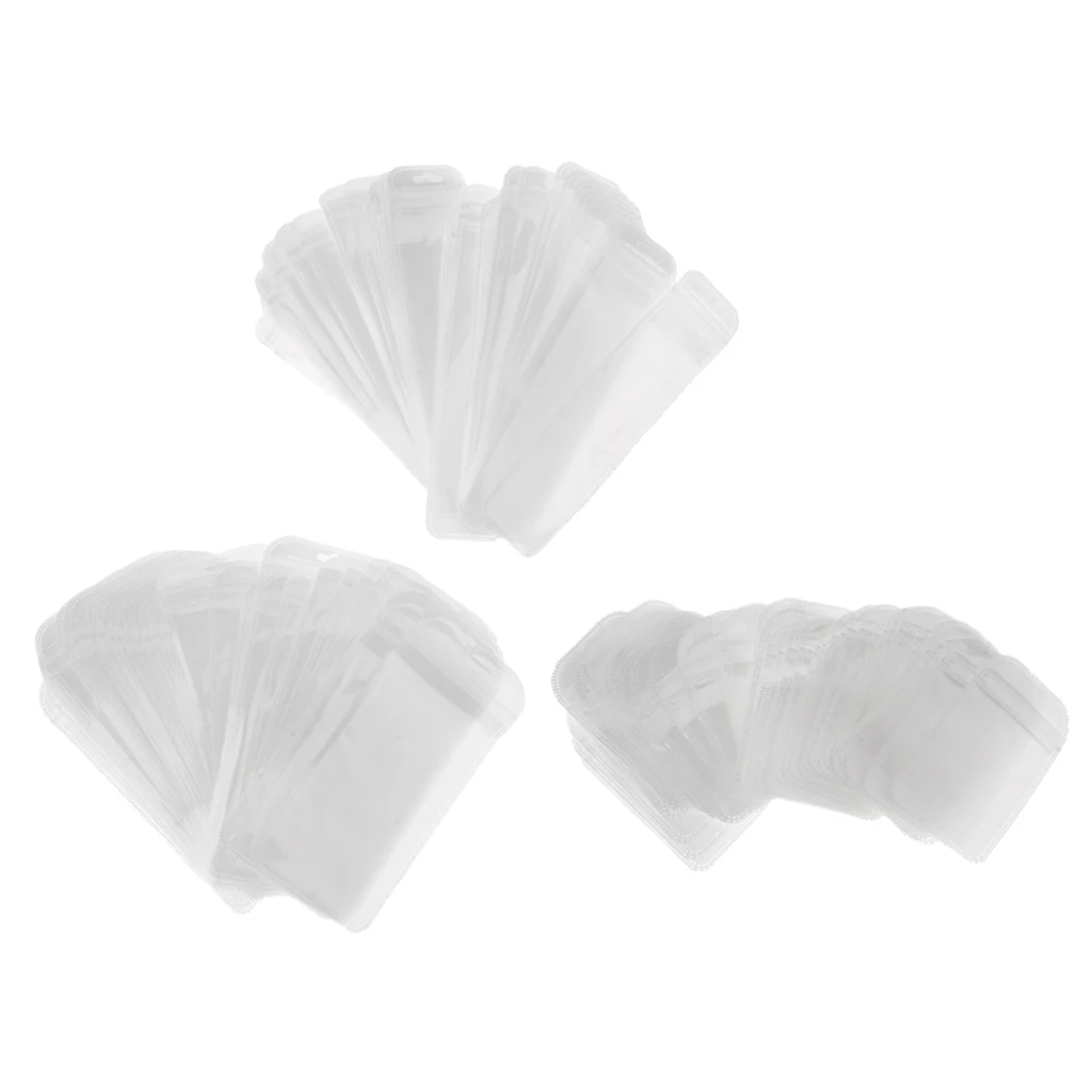 50Pcs Small Plastic Poly Grip Self Seal Resealable Mini Bags Jewellery Baggy