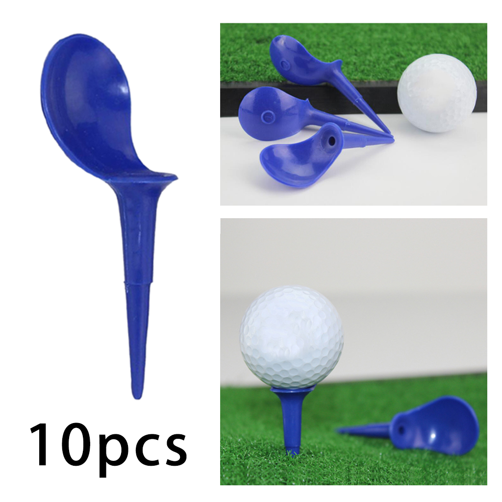 10Pcs Unbreakable Chair Shape Golf Tees 82mm Golfing  Tees Driving Range Training Aids Accessory Replacements
