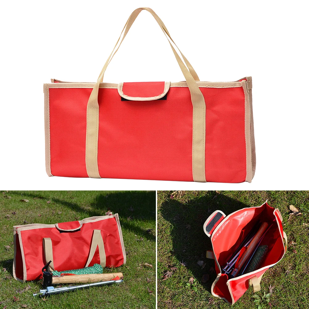 wooden tool chest Tool Bag Portable Hardware Handheld Heavy Duty Fishing Spanner Outdoor Camping Travel Red Oxford Cloth Large Capacity Hook Tents plumbers tool bag