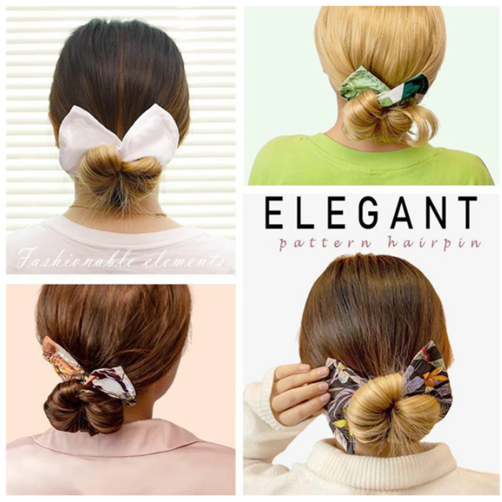 Women Summer Knotted Deft Bun Hair Bands Headband Braider Maker Accessories