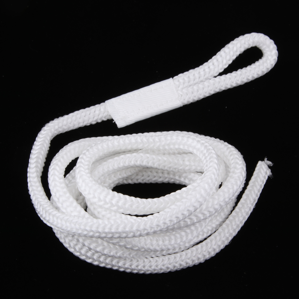 White Double Braid 1/4 INCH X 5 FT Boat BUMPER FENDER LINES Marine Docking Rope  Strength and Flexibility