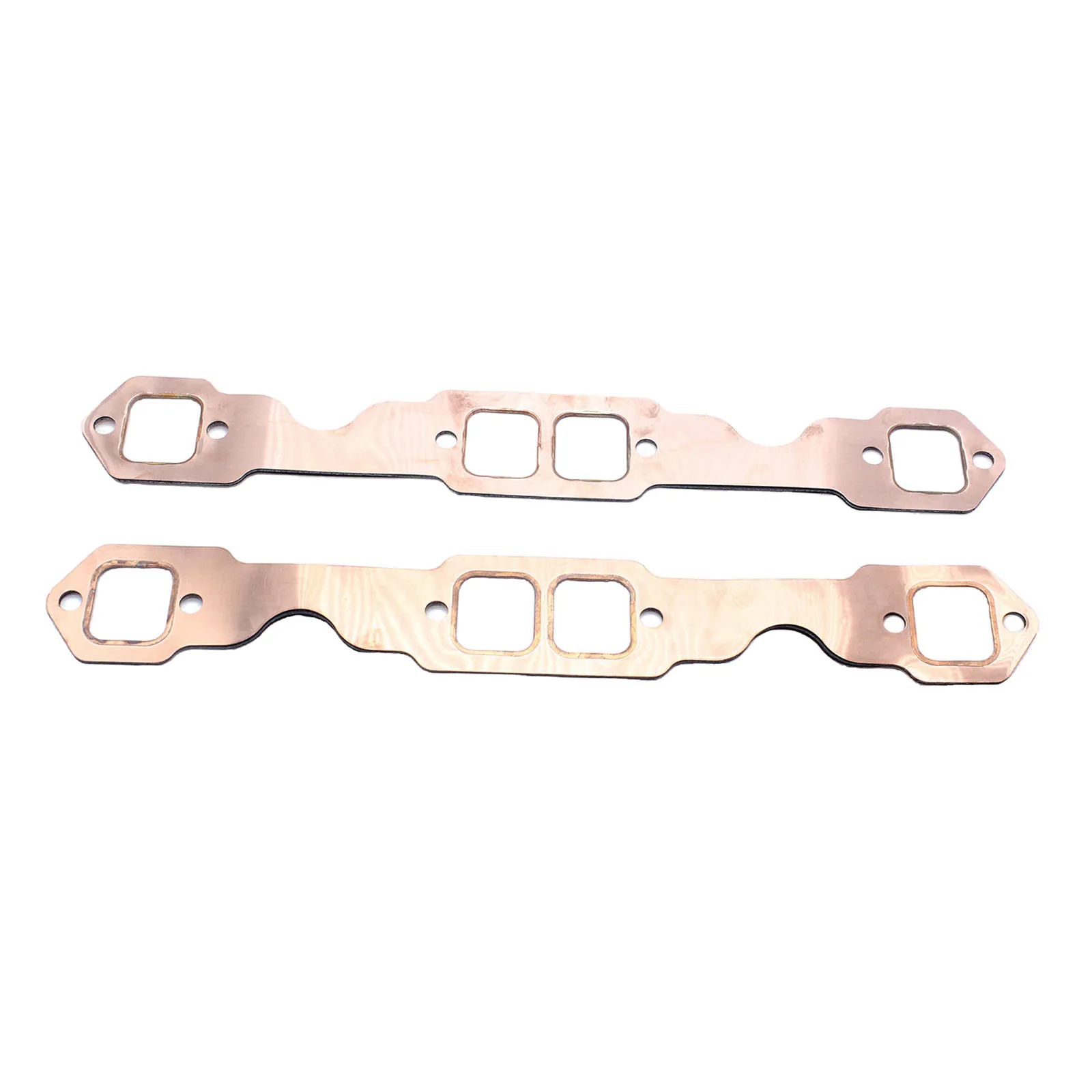 2x SBC Copper Header Exhaust Gasket Seal for Chevy SB 327 305 350 383 Replacement Perfect Fitment, directly replacement