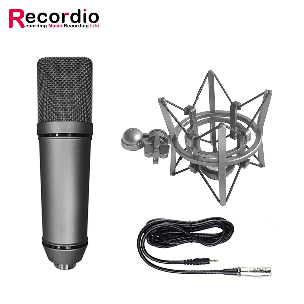 novo microfone em cápsulas de microfone condensador para gravação de montagem antichoque para microfone gamer