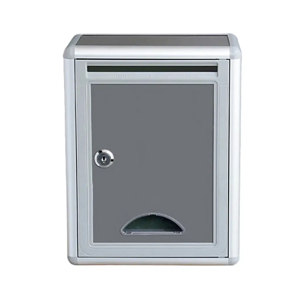 High Quality Aluminium Lockable Secure Mail Letter Post Box Mailbox Postbox Retro Home Garden Letter Mail Box Garden Ornament