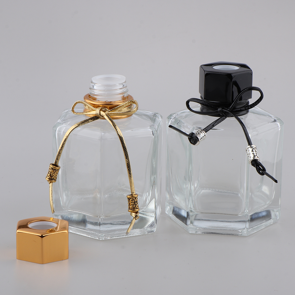 2Pcs 100ml Fragrance Glass Diffuser Bottles for DIY Craft Reed Essential Oil