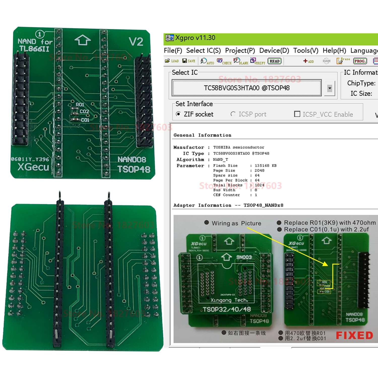 tl866ii plus, para chips nand flash