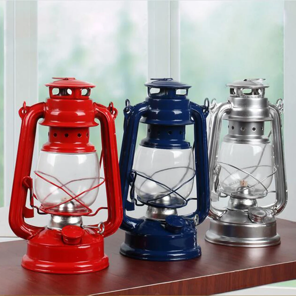 Vintage Metal Oil Lamp,  Lantern for Indoor Outdoor Decoration