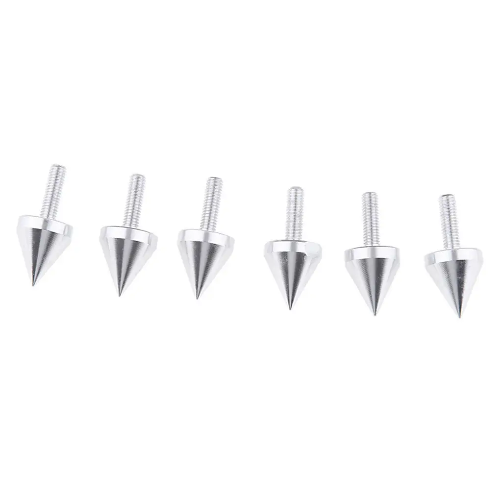 6Pcs Motorbike Fix Windsheild Fairings License Plate Mounting Parts Spikes Bolts
