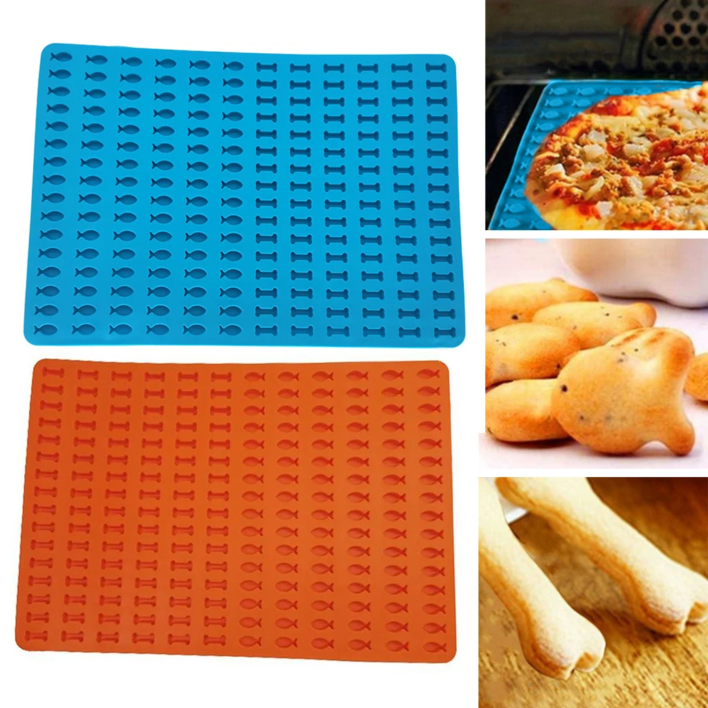 1pc Food Grade Silicone Baking Mat for Dog Biscuits Dog Treats Jelly Baking