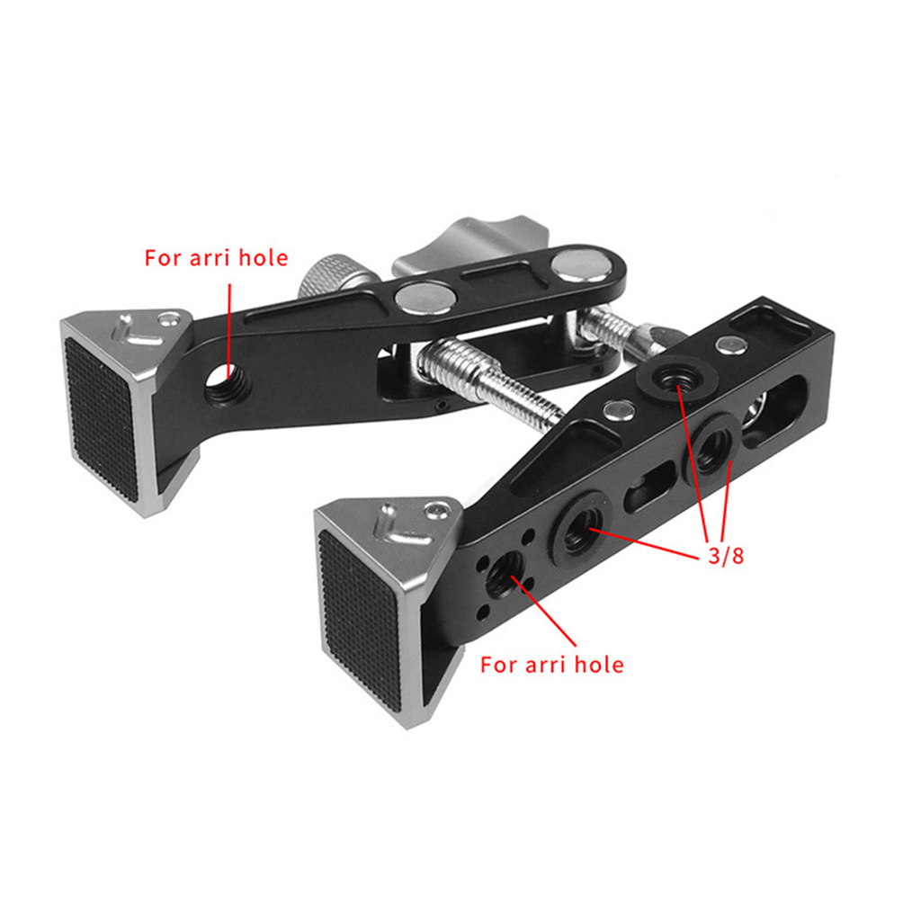 Heavy Duty Camcorder Clamp Mount Table Kit for Cameras Studio Photographer Flashlight Travel Outdoor Filming Shooting Recording