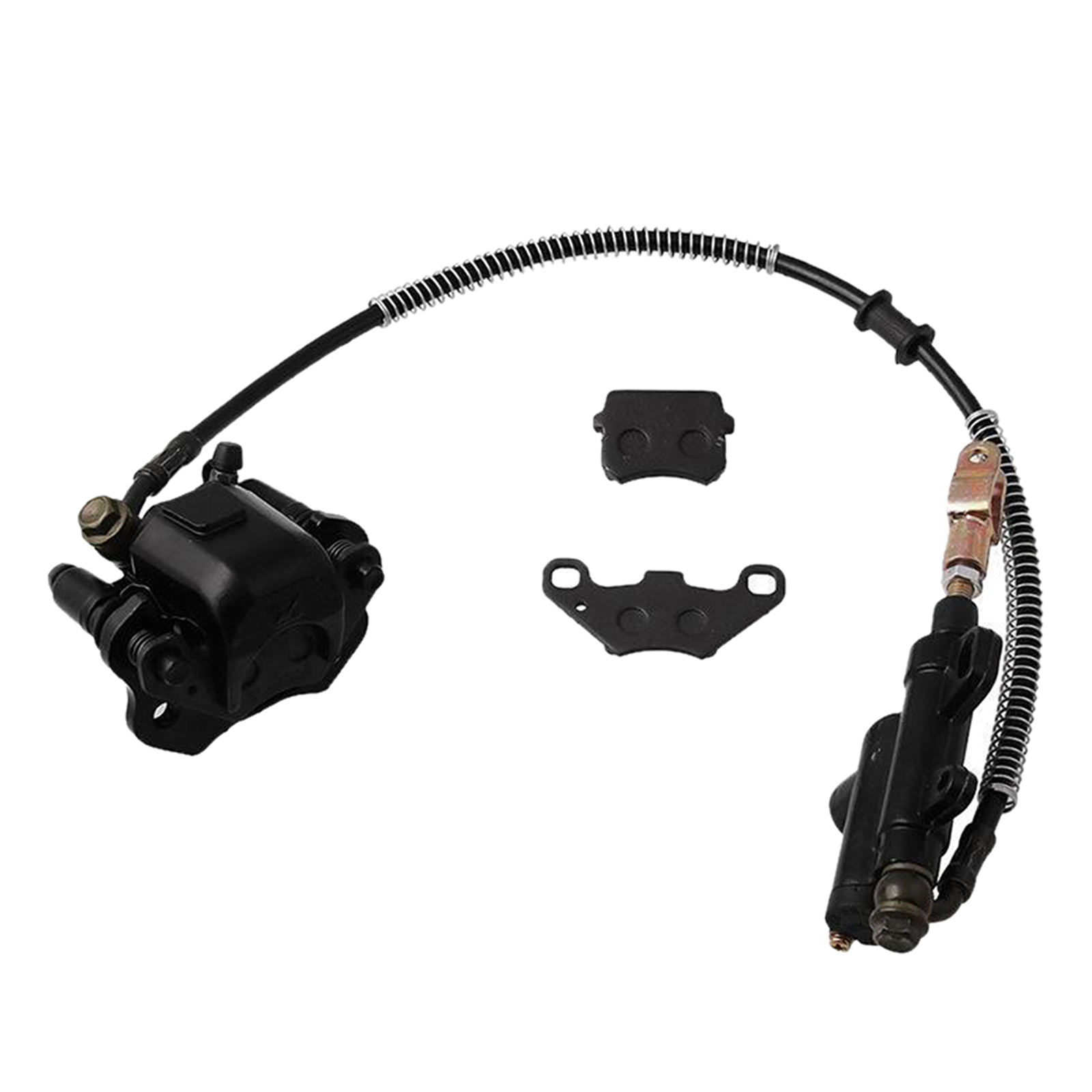 Rear Brake Master Cylinder Caliper Assembly for Taotao Boulder B1 ATV 50cc-125cc Black