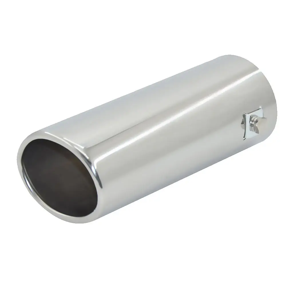 Universal 64mm Stainless Steel Car SUV Exhaust Pipe Tail Muffler Tip 152mm