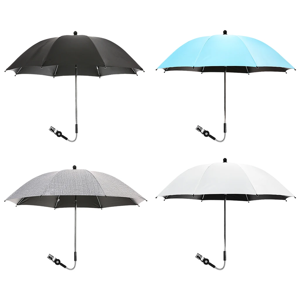 Detachable Baby Stroller Umbrella Adjustable Pram Baby Stroller Cover UV Sun Shade Parasol Rain Protecter Outdoor Accessory