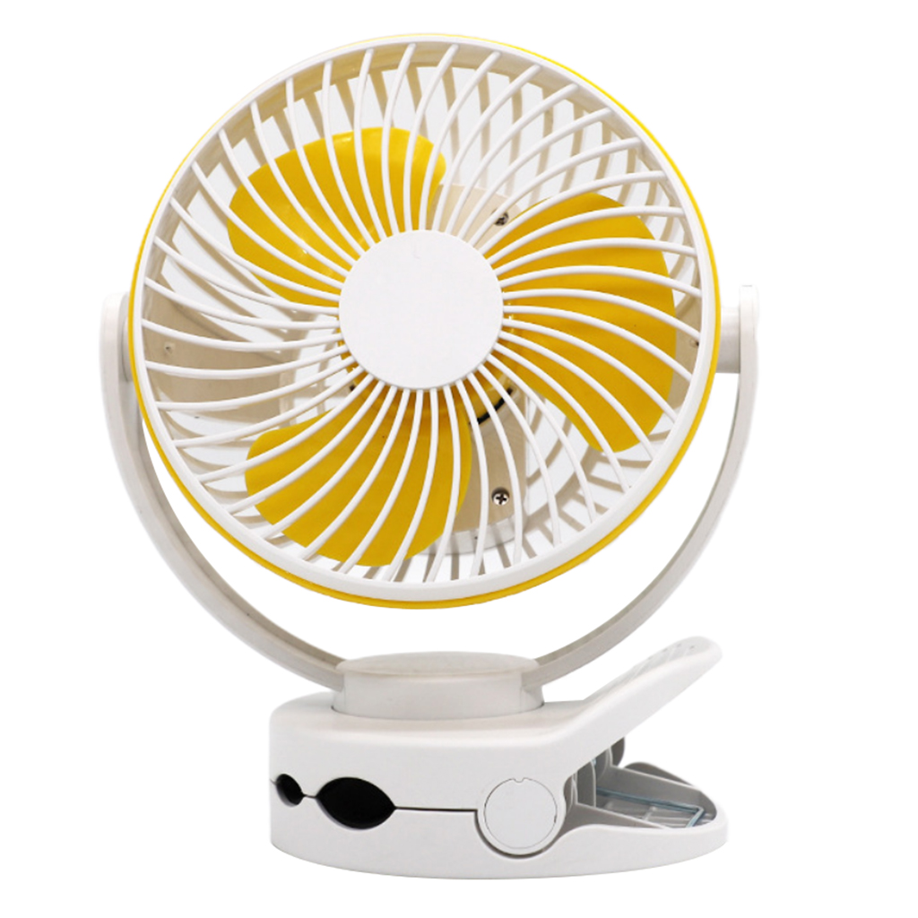 Clip on Fan USB Desk Fan w/ LED Light  for Office Tent Baby Stroller Bedroom