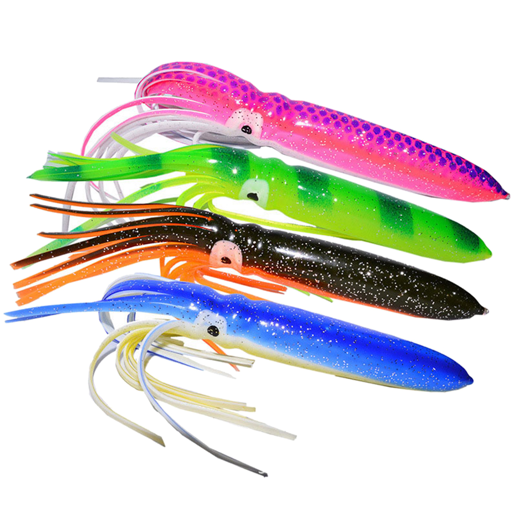 Set of 2 PCS Octopus Skirted Trolling Lures Marlin Tuna Wahoo Saltwater Fishing Lures for Saltwater Freshwater Fishing